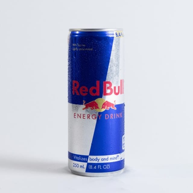 12 Oz Red Bull.