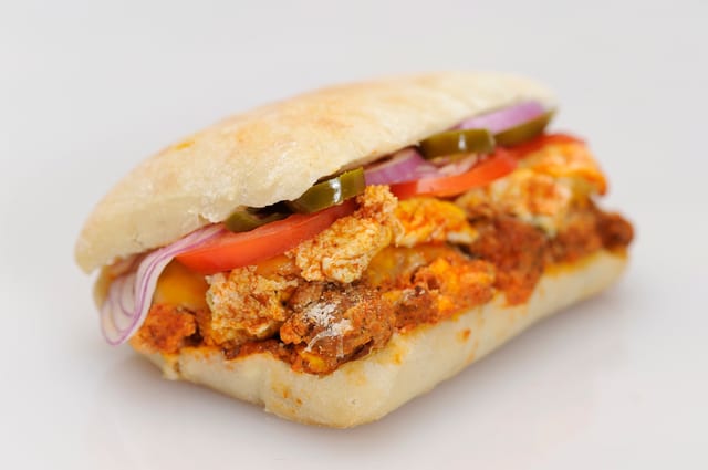 #4 Meatball Breakfast Sandwich.